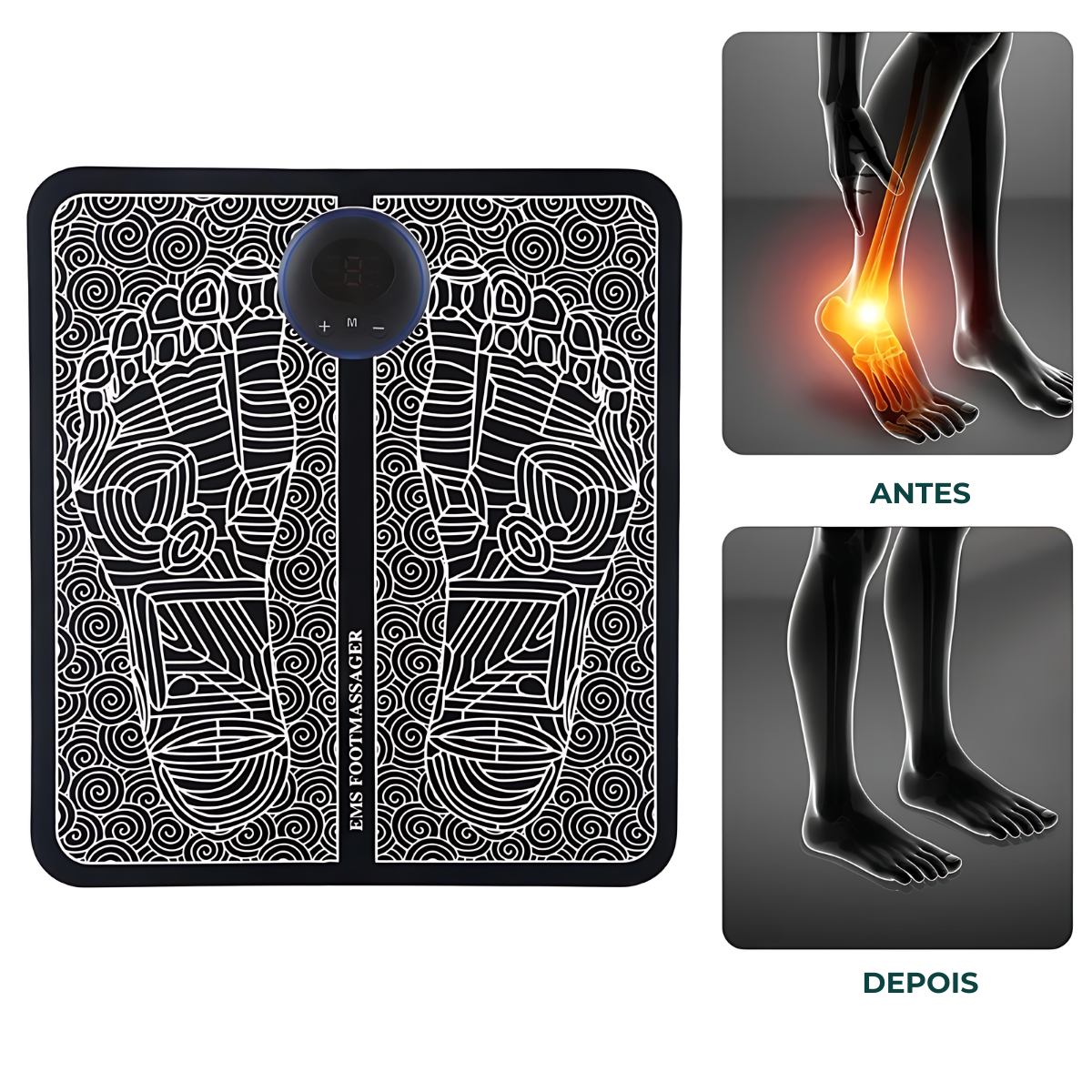 Tapete Massageador Elétrico Foot Pads