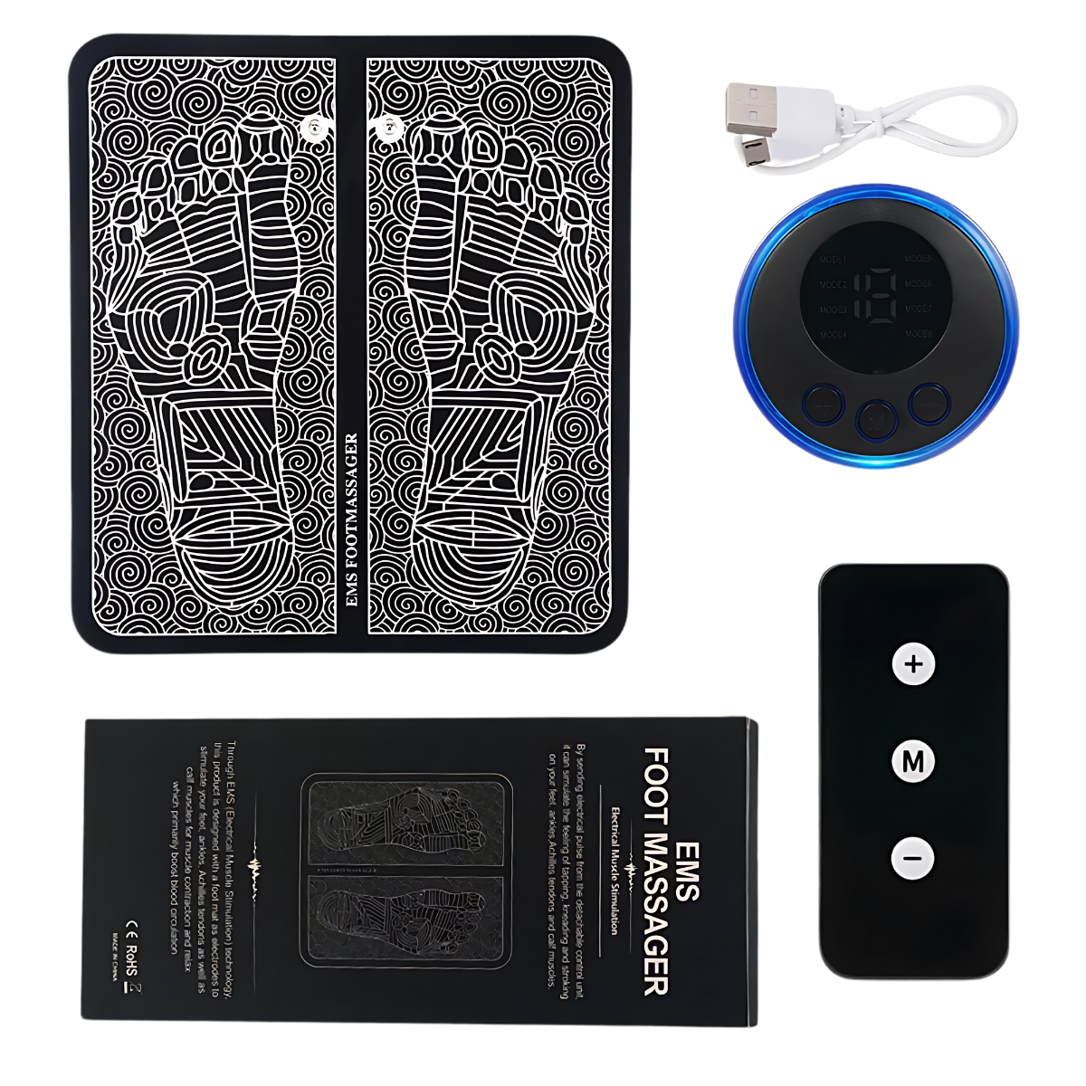 Tapete Massageador Elétrico Foot Pads